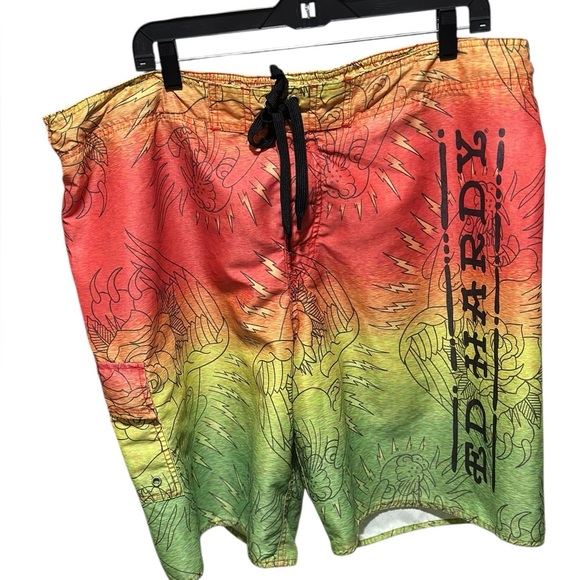 Ed Hardy Vibrant Colors Men’s Trunks Size XL - Picture 2 of 9